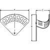 Wandschlauchhalter Aluminium